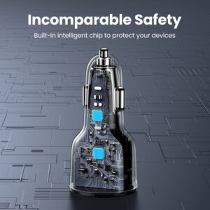 Tẩu Sạc ô tô 2 cổng USB-C và USB-A Ugreen 90645 - Hình ảnh 10