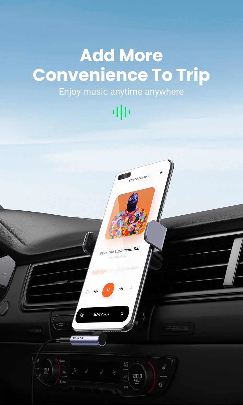 Đầu chuyển USB Type C sang 3.5mm Ugreen CM460 4