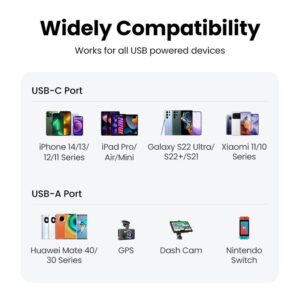 Tẩu Sạc ô tô 2 cổng USB-C và USB-A Ugreen 90645 - Hình ảnh 9