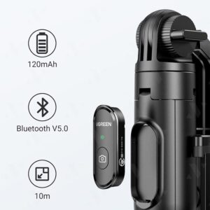 Gậy Selfie Tripod Bluetooth 5.1 có remote Ugreen 15062 LP586 - Hình ảnh 5